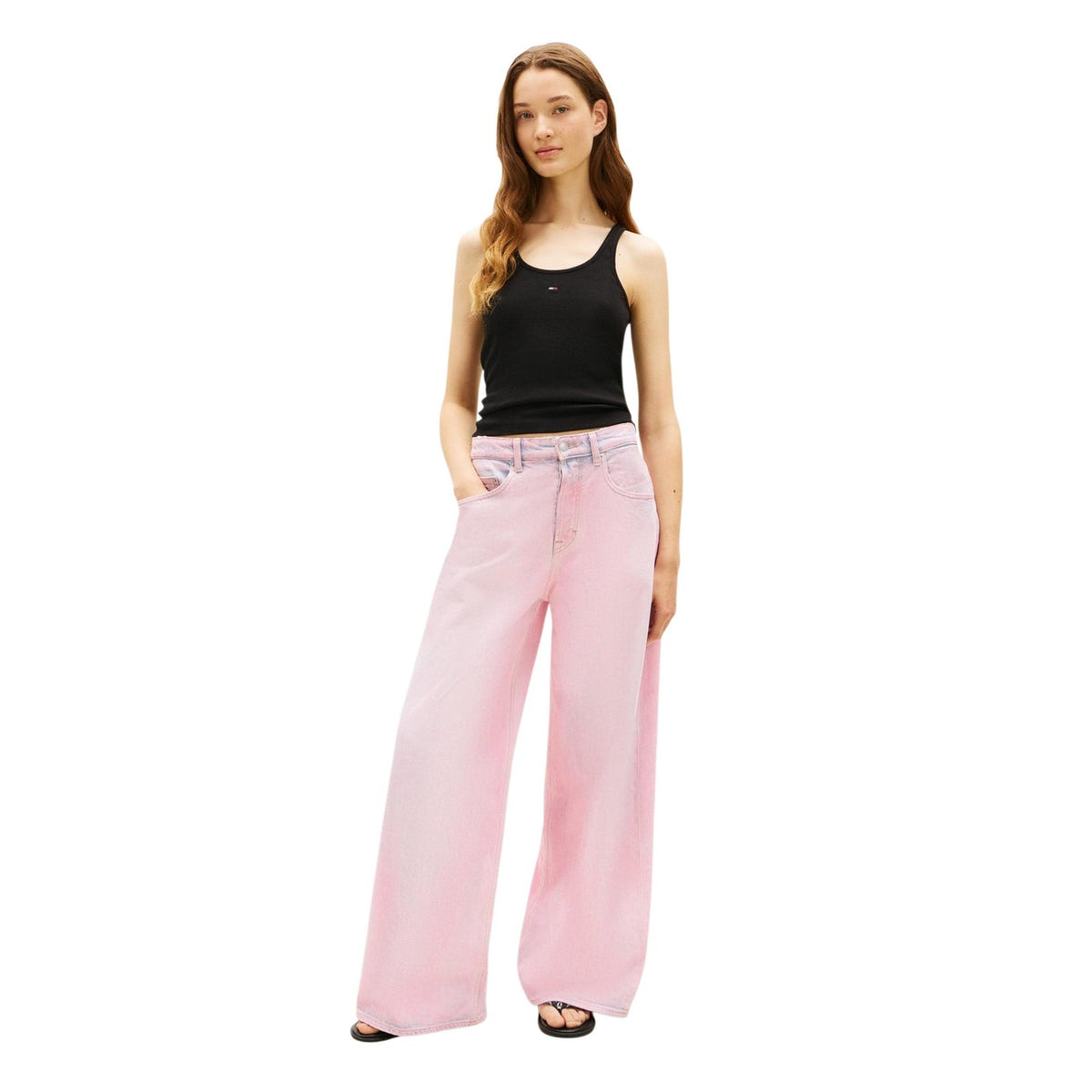 Tommy Hilfiger Jeans Tops Ar Lencītēm Sievietēm