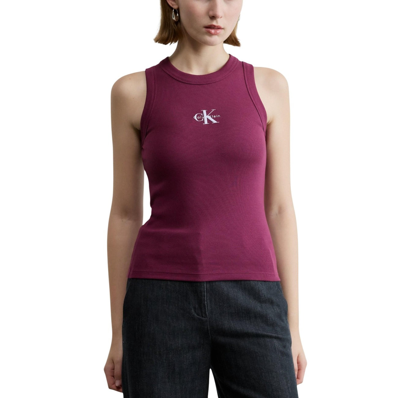 Calvin Klein Jeans Tops Ar Lencītēm Sievietēm