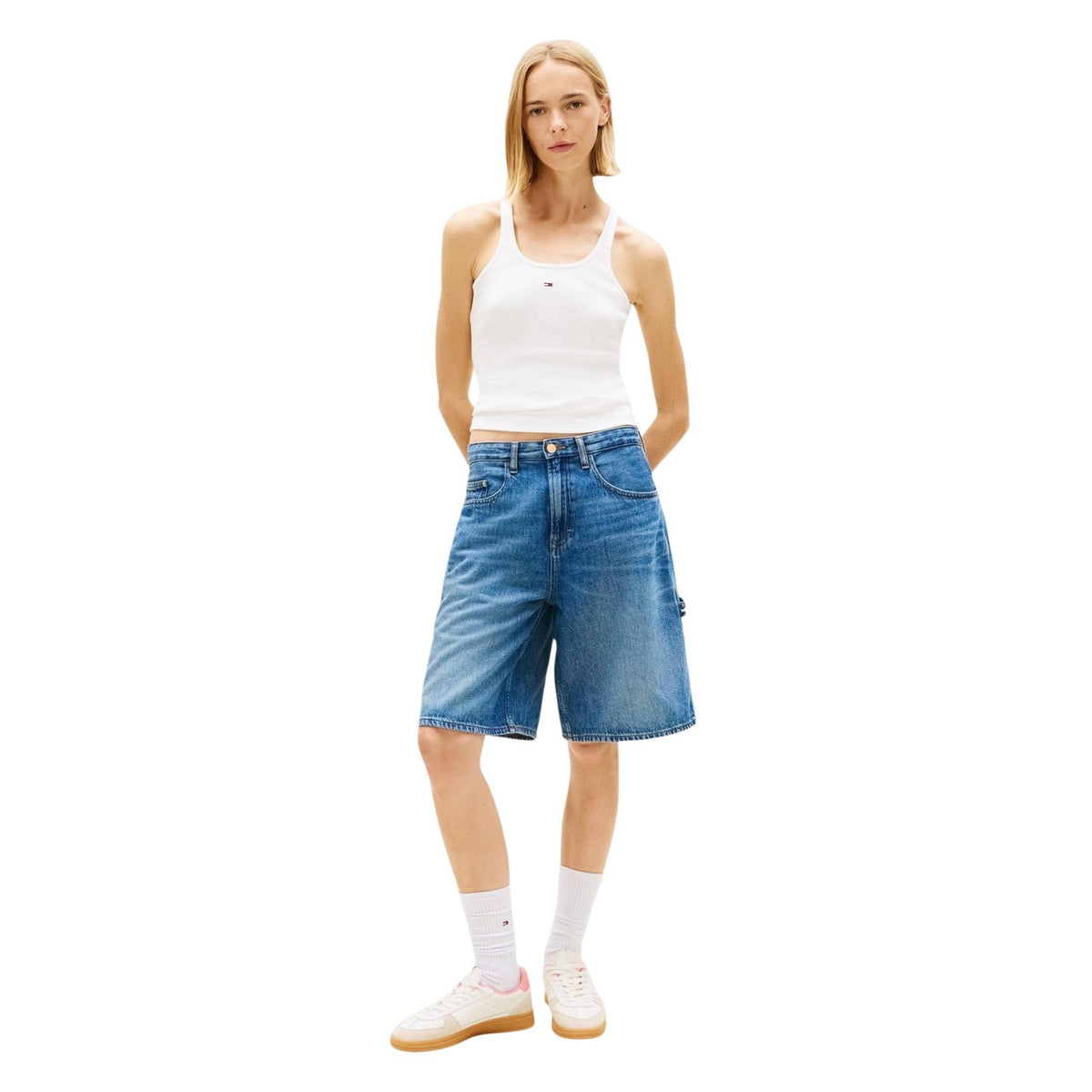 Tommy Hilfiger Jeans Tops Ar Lencītēm Sievietēm