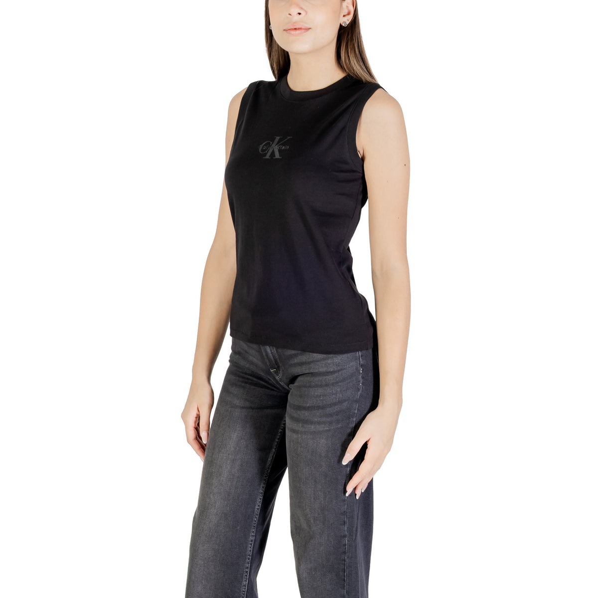 Calvin Klein Jeans Tops Ar Lencītēm Sievietēm