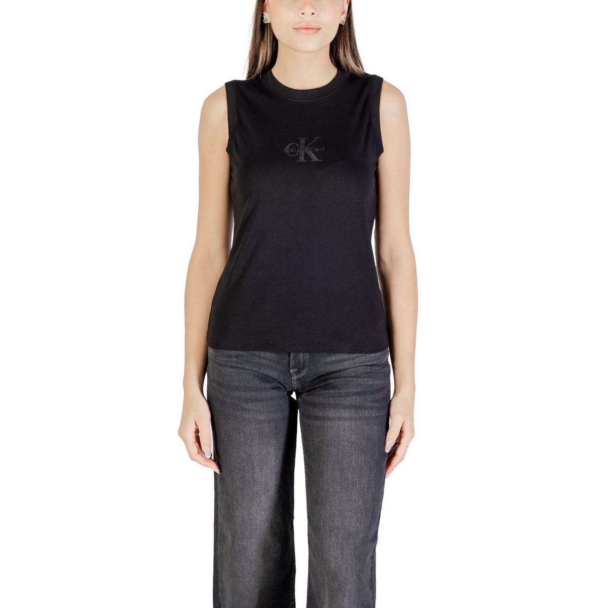 Calvin Klein Jeans Tops Ar Lencītēm Sievietēm