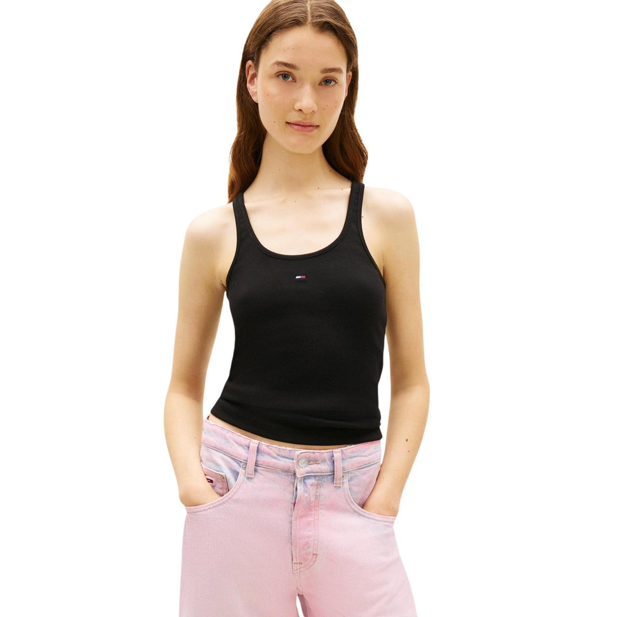 Tommy Hilfiger Jeans Tops Ar Lencītēm Sievietēm