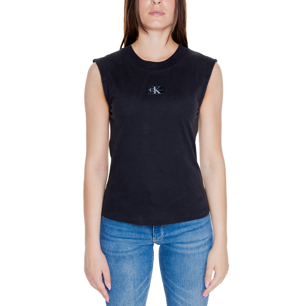 Calvin Klein Jeans Tops Ar Lencītēm Sievietēm