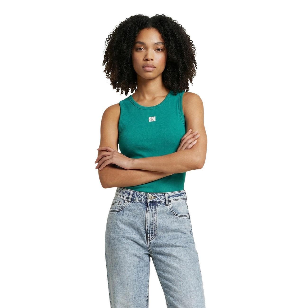 Calvin Klein Jeans Tops Ar Lencītēm Sievietēm
