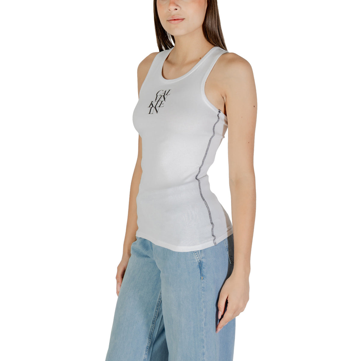 Calvin Klein Jeans Tops Ar Lencītēm Sievietēm
