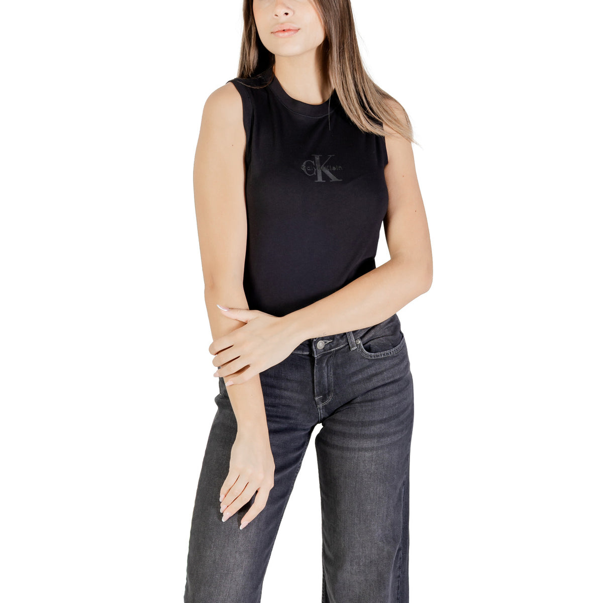 Calvin Klein Jeans Tops Ar Lencītēm Sievietēm