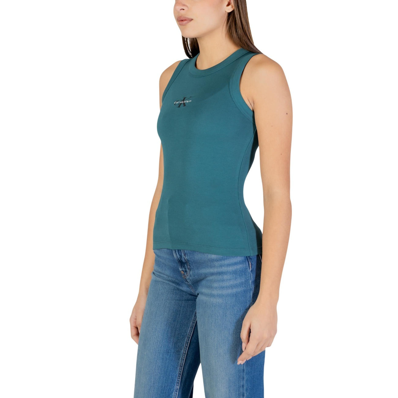 Calvin Klein Jeans Tops Ar Lencītēm Sievietēm