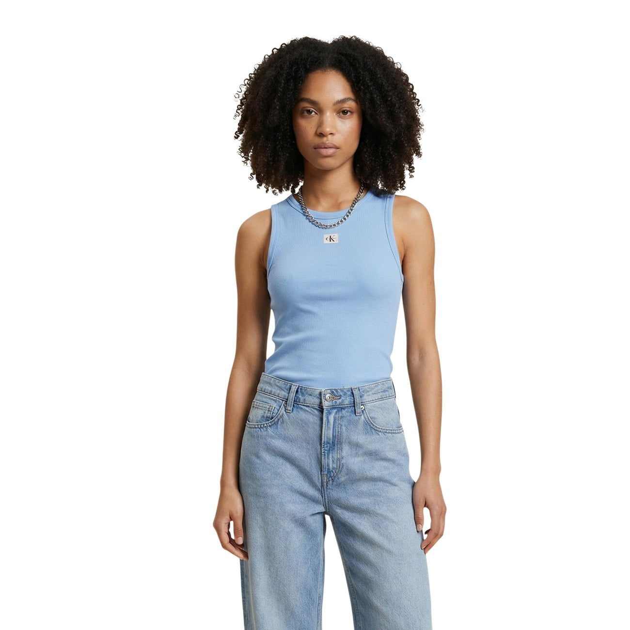 Calvin Klein Jeans Tops Ar Lencītēm Sievietēm