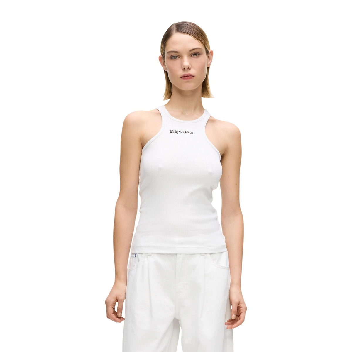Karl Lagerfeld Jeans Tops Ar Lencītēm Sievietēm