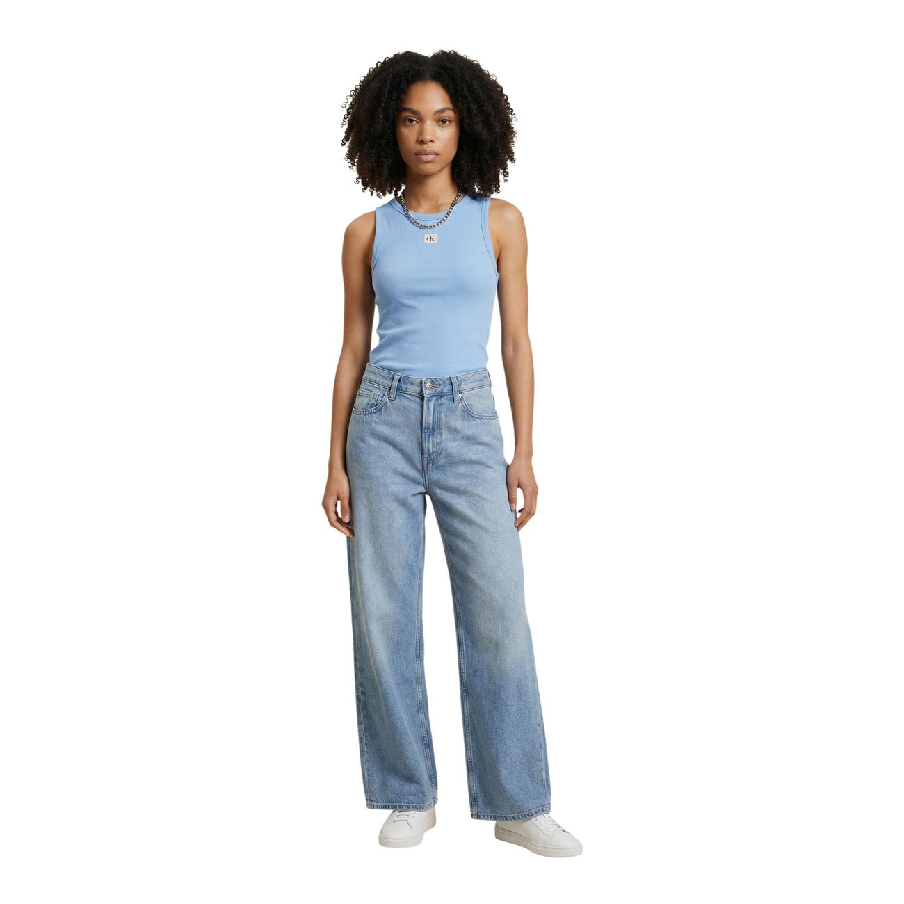 Calvin Klein Jeans Tops Ar Lencītēm Sievietēm