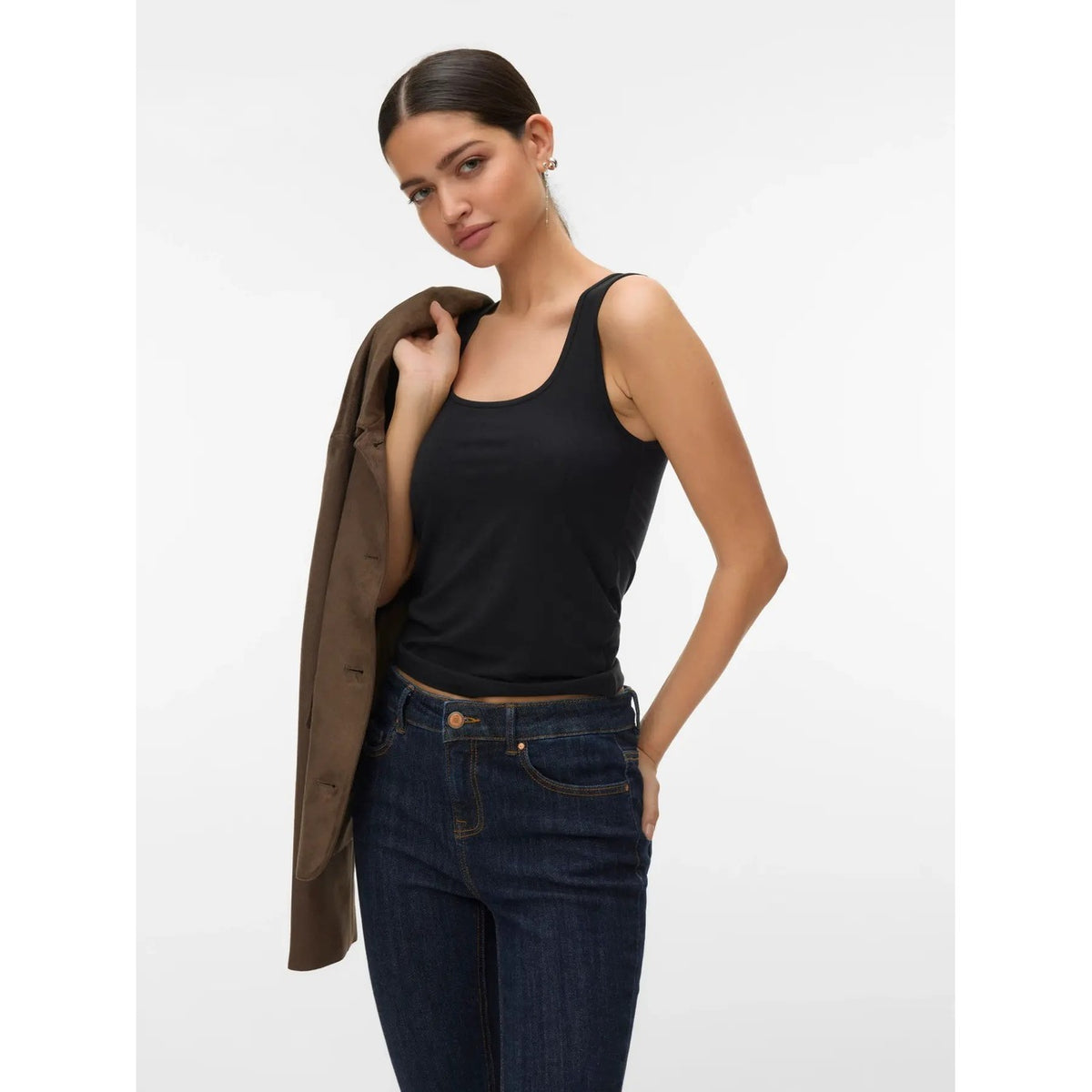 Vero Moda Tops Ar Lencītēm Sievietēm