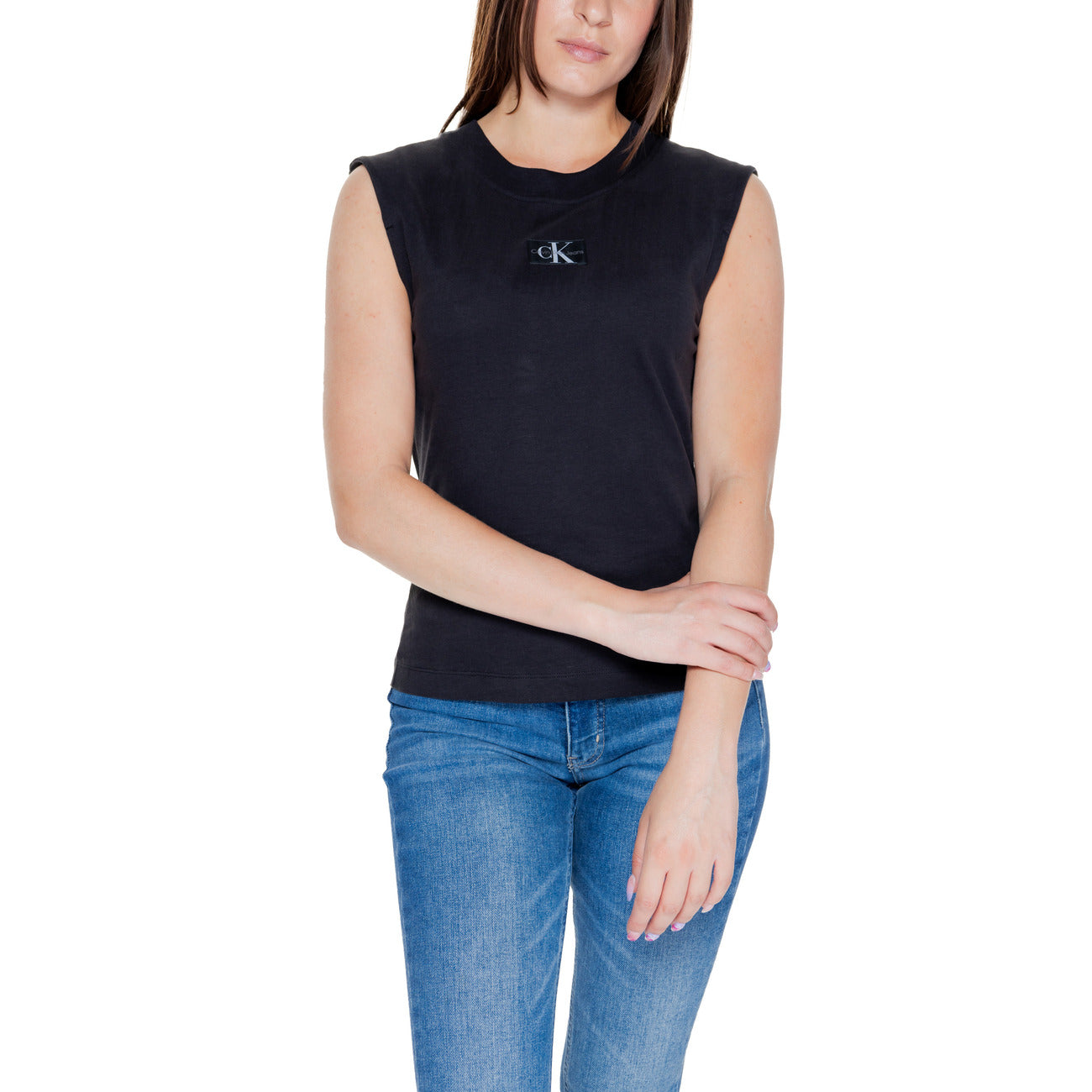 Calvin Klein Jeans Tops Ar Lencītēm Sievietēm