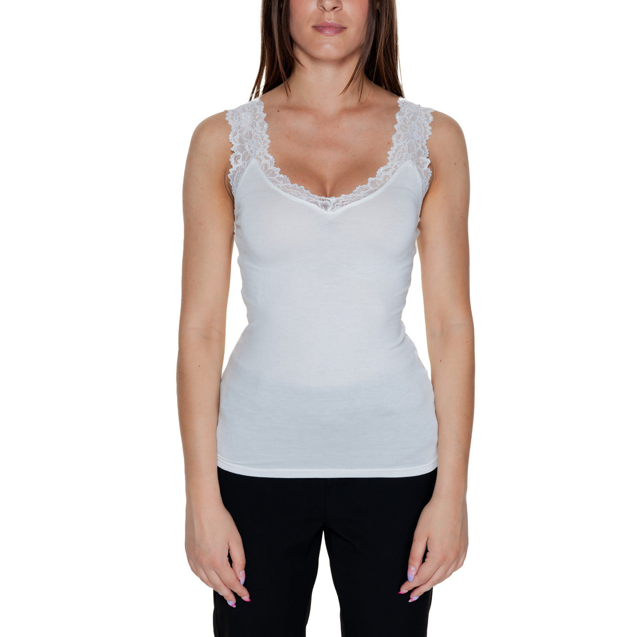Vero Moda Tops Ar Lencītēm Sievietēm